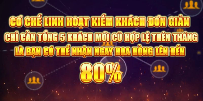 Hoa hồng mang lại khi là đại lý AE888 lên tới 80%