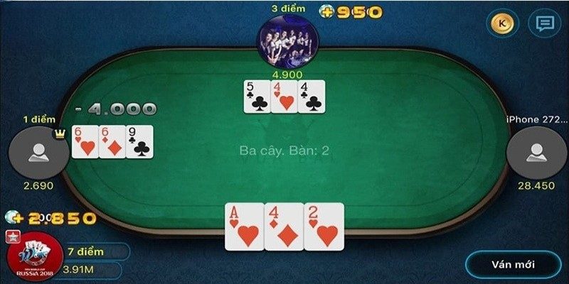 Luật chơi game bài ba cây chi tiết nhất